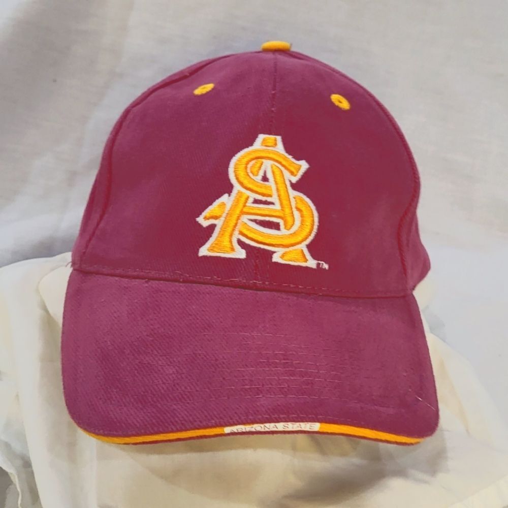 Arizona State Sun Devils Cap Unisex Maroon Flex Fit 3D Embroidery & Sparky Logo